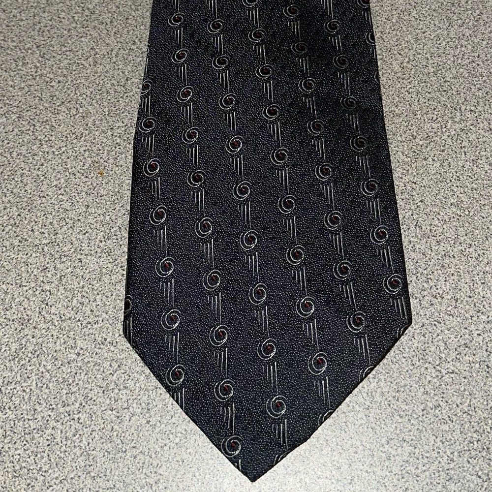 Audrey Buckner Dark Gray Silk Necktie